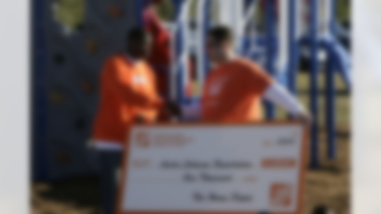 The Home Depot NFL NMVP Programs honors Houston Texans Wide Receiver Andre Johnson. (Photo by Andrew Coppley)