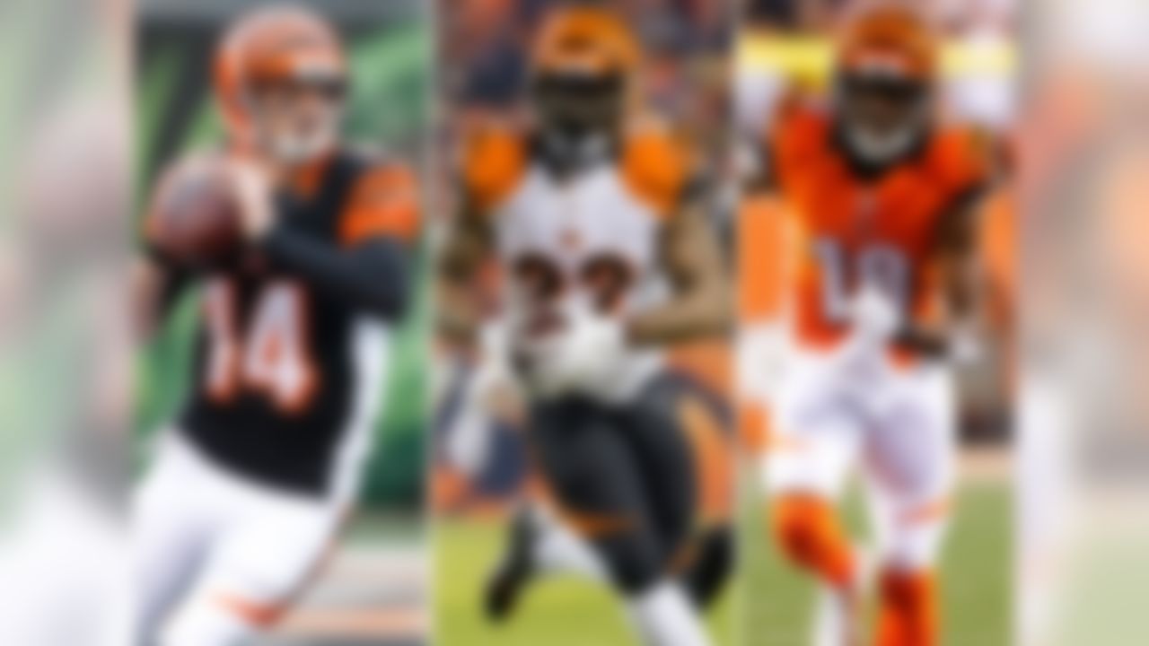 Previous rank: No. 4
If your glass is half full, you think Dalton's thumb injury prevented him from getting off the postseason schneid. If your glass is half empty, the injury was a stay of execution for both Dalton and Marvin (0 for 7 in the playoffs) Lewis. Green's a top-five talent who thrives in spite of having a QB who isn't able to consistently take full advantage of the WR's downfield playmaking ability. Hill and Gio Bernard combine for a very good, versatile duo running behind a great O-line. But overall, don't discount the significance of former OC Hue Jackson now living upstate.