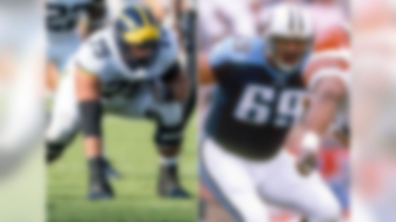 His dad: Jon Runyan
Notable: Jon Runyan was a first-team All-Big Ten pick at Michigan in 1995 and made 34 career starts for the Wolverines (24 at tackle, 10 at guard). Picked in the fourth round of the 1996 draft by the Houston Oilers, his NFL career was remarkable for his durability -- he didn't miss a regular-season start for 12 consecutive seasons with the Oilers/Titans and Philadelphia Eagles. Runyan Jr. made his first career start in the Outback Bowl against South Carolina on Jan. 1, and is expected to be the Wolverines' starter at right tackle this fall.