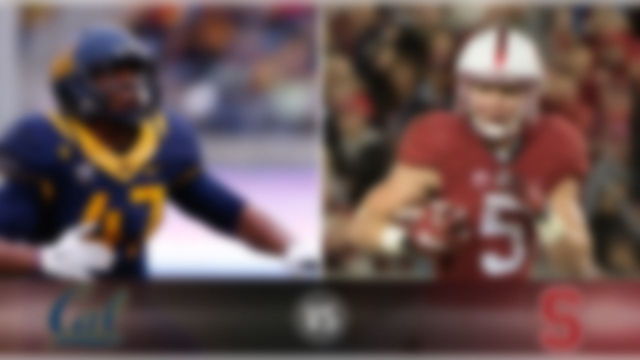 Details:  Saturday, 10:30 p.m. ET, ESPN
What's at stake? The Cardinal can clinch the Pac-12 North with a win here. Cal's season has come unglued with four losses in the last five weeks, but a win at Stanford would certainly signal the end of the skid for star QB Jared Goff and the Golden Bears.
Matchup to watch:  Stanford RB Christian McCaffrey vs. Cal LB Hardy Nickerson.
Game picks: 
Brandt: Stanford, 41-27
Brooks: Stanford, 28-20
Davis: Stanford, 55-40
Goodbread: Stanford, 28-24
Jeremiah: Stanford, 34-31
Reuter: Stanford, 34-24
Zierlein: Stanford, 31-21