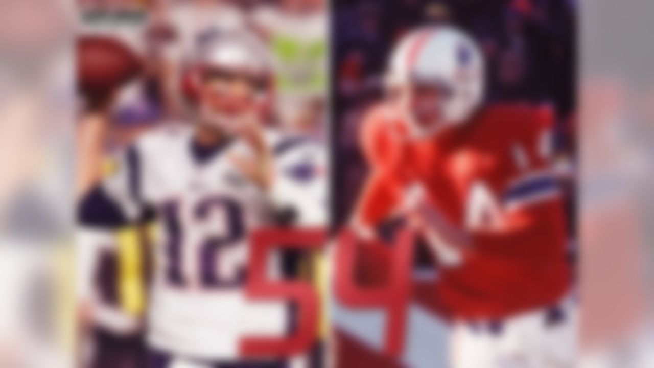 Since 2001, Tom Brady has thrown a touchdown pass to 54 different receivers, the most by any quarterback during that time and 7th-most of any QB since 1940. The six QBs who connected for scores with more receivers? Vinny Testaverde (70), Steve DeBerg (62), Brett Favre (61), Dave Krieg (55), Fran Tarkenton (55), and Chris Chandler (54). Steve Grogan ranks second among all Patriots quarterbacks with a TD pass to 34 different receivers.