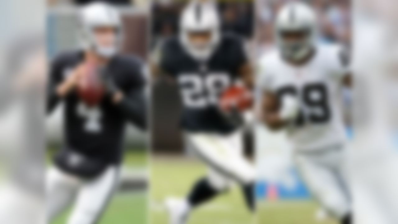 Previous rank: No. 14
Carr (32 TDs, 13 INTs) has taken nicely to the lead role in an East Bay ensemble that now appears ready for prime time. Cooper figures to be prominent in that growth as he builds on a star-making rookie season. Oakland's strong O-line should help Murray repeat last year's 1,000-yard campaign.