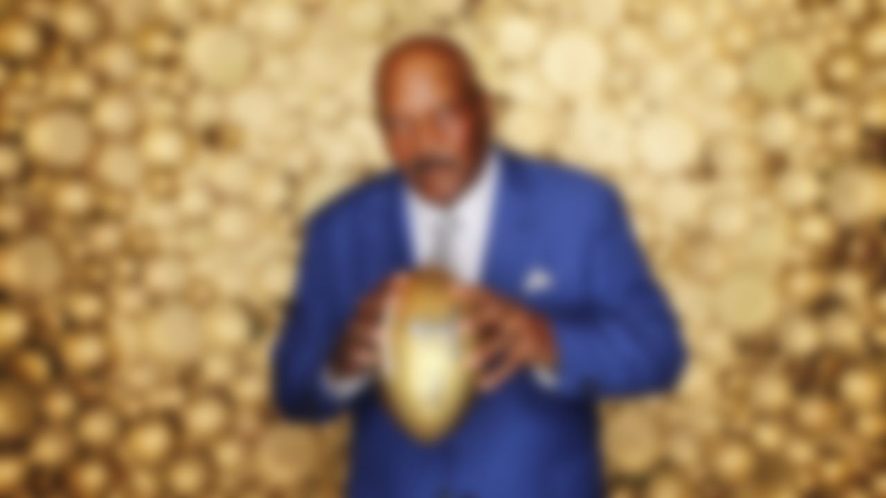 Cleveland Browns Hall of Fame running back Jim Brown poses for a photo during the NFL Honors awards show on Feb. 6, 2016 in San Francisco.