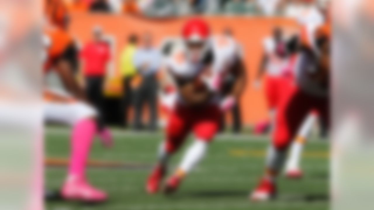 With Jamaal Charles likely suffering a torn ACL, we need to identify the next man up. While many will default to Knile Davis (Charles' backup for the last few years), the better pickup is  West. West's number was the first to get called after Charles went down, and he out-touched Davis six to two from that point on. West is an athletic specimen who had a great SPARQ score (a formula developed by Nike which measures player athleticism by outputting a single composite score). While West should take over the majority of Charles' workload, Davis will still get into the mix. Both backs should be rostered, but if you go after one, make it West. FAAB suggestion: 30-40 percent. (h/t Zach Whitman] for his excellent SPARQ coverage)