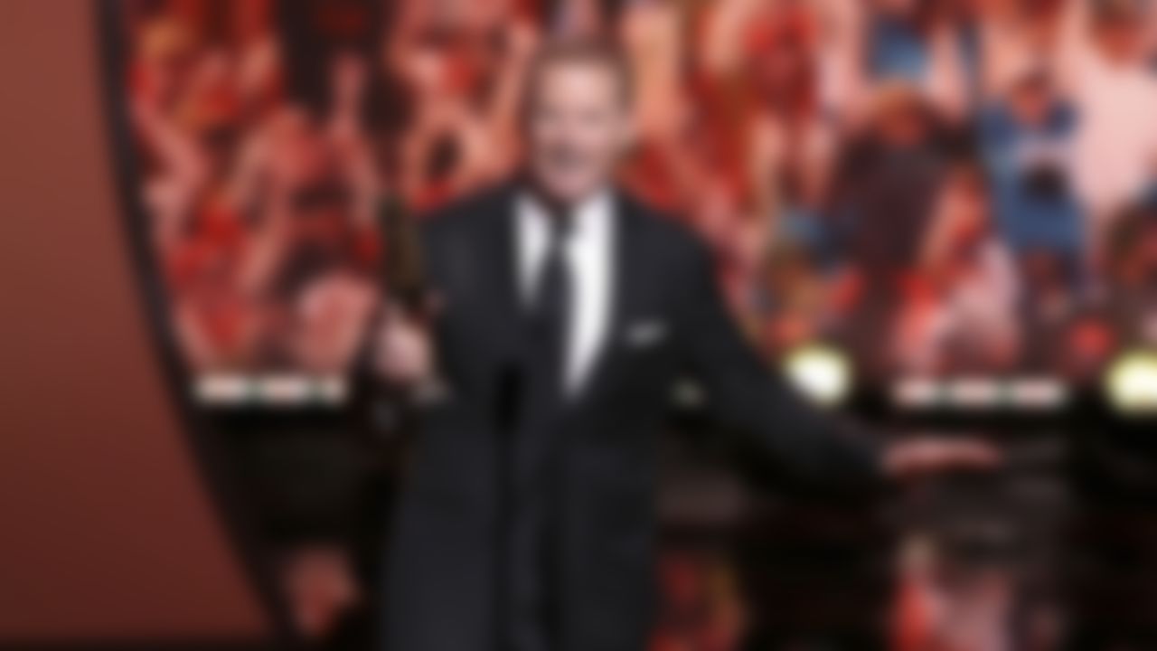 Dallas Cowboys head coach Jason Garrett accepts the AP Coach of the Year award on stage during the 6th annual NFL Honors award show at the Wortham Theater Center on Saturday, Feb. 4, 2017 in Houston.