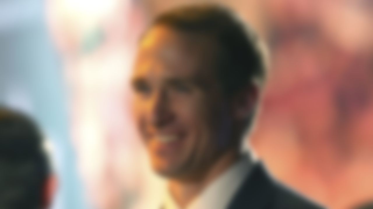 New Orleans Saints quarterback Drew Brees is seen backstage at the 3rd Annual NFL Honors awards show at Radio City Music Hall on February 1, 2014 in New York, NY.