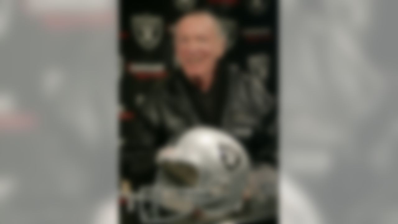 Oakland Raiders head coach Al Davis smiles during an NFL football news conference at Raiders headquarters in Alameda, Calif., Wednesday, Feb. 4, 2009. The Raiders retained head coach Tom Cable, officially removing the interim designation from his title more than five weeks after their season ended. (AP Photo/Paul Sakuma)