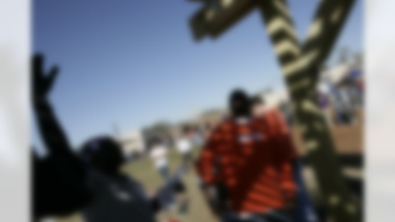 The Home Depot NFL NMVP Programs honors Houston Texans Wide Receiver Andre Johnson. (Photo by Andrew Coppley)