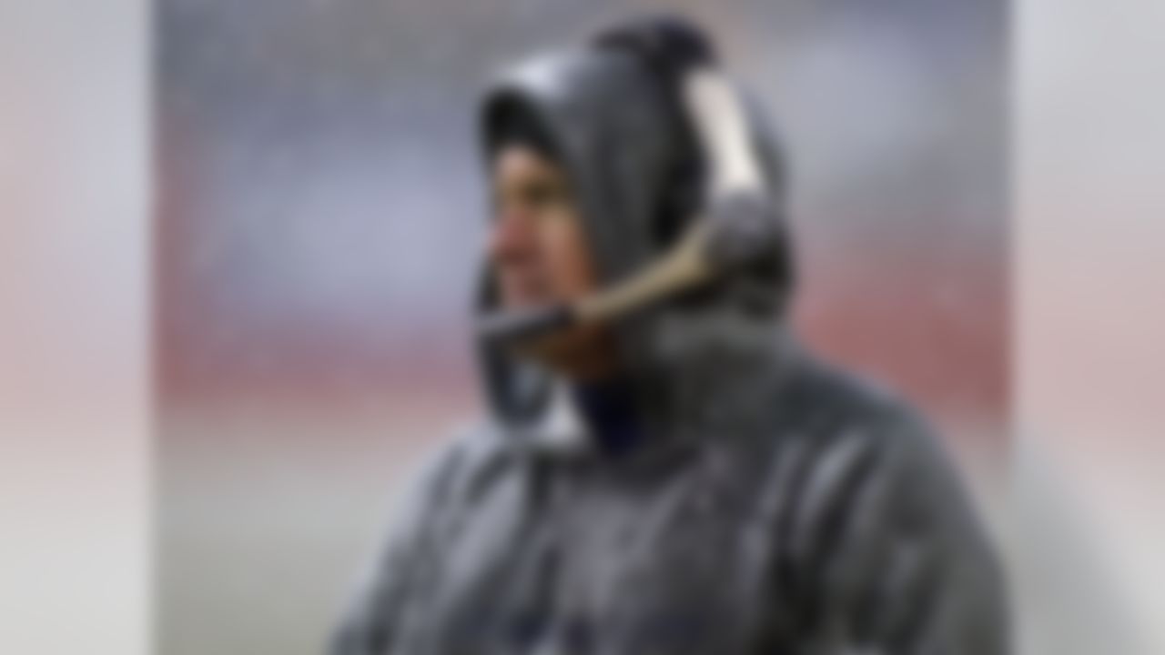 FOXBORO, MA - DECEMBER 14:  Head coach Bill Belichick of the New England Patriots watches his offense against the Jacksonville Jaguars on December 14, 2003 at Gillette Stadium in Foxboro, Massachusetts. The Patriots won 27-13.  (Photo by Rick Stewart/Getty Images)