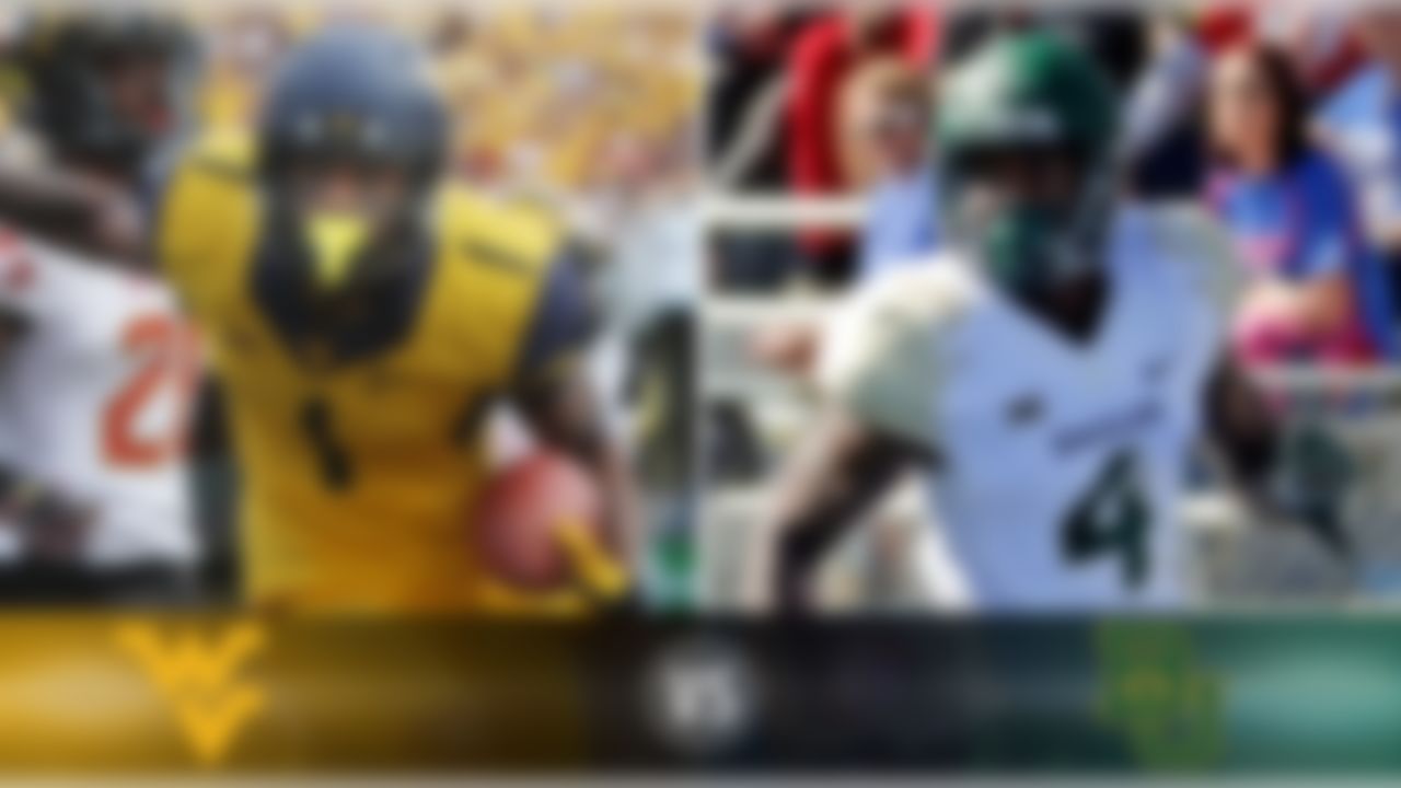 Details:  Saturday, Noon ET, FOX
What's at stake? Baylor draws a West Virginia team wounded by two consecutive losses in Big 12 play, but the Mountaineers' offense can score with anyone. Baylor looks to stay undefeated, and keep pace with TCU and Oklahoma State in the conference race.
Matchup to watch:  West Virginia WR Shelton Gibson vs. Baylor CB Xavien Howard
Game picks: 
Brandt: Baylor, 52-24
Brooks: Baylor, 62-42
Davis: Baylor, 55-40
Goodbread: Baylor, 45-30
Jeremiah: Baylor, 58-34
Reuter: Baylor, 56-35
Zierlein: Baylor, 51-24