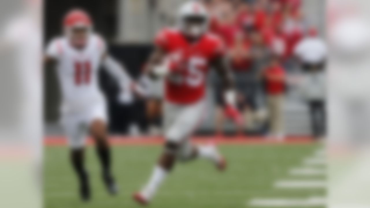 Just the third Buckeye to rush for 1,000-plus yards as a freshman, Weber was placed in a tough position last season as the replacement for Ezekiel Elliott. He responded with a robust average of 6 yards per carry and Freshman All-America honors. While he's not as complete a back as Elliott, Weber is very effective on stretch plays, shows some power at 212 pounds and figures to command more touches in the OSU offense this fall. NFL.com analyst Chad Reuter ranks him among the top 20 players in the college game.