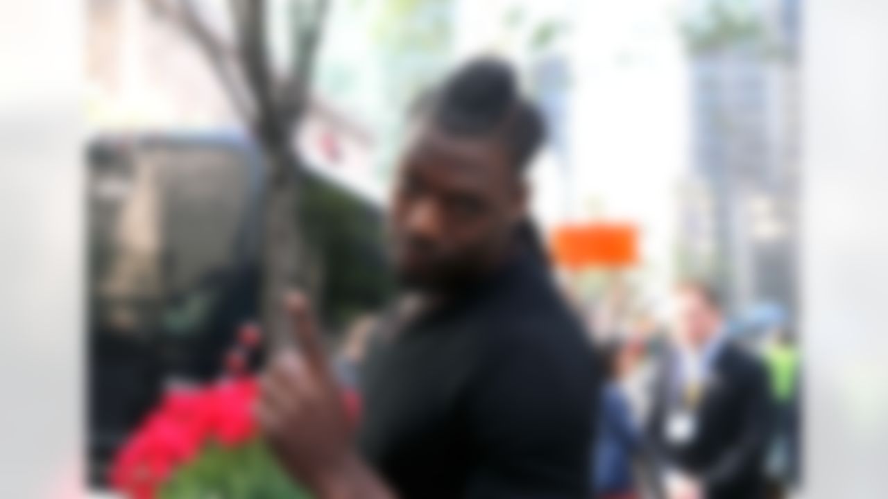 Jadeveon Clowney poses for a photo on May 7, 2014 in New York, NY. (Ben Liebenberg/NFL)