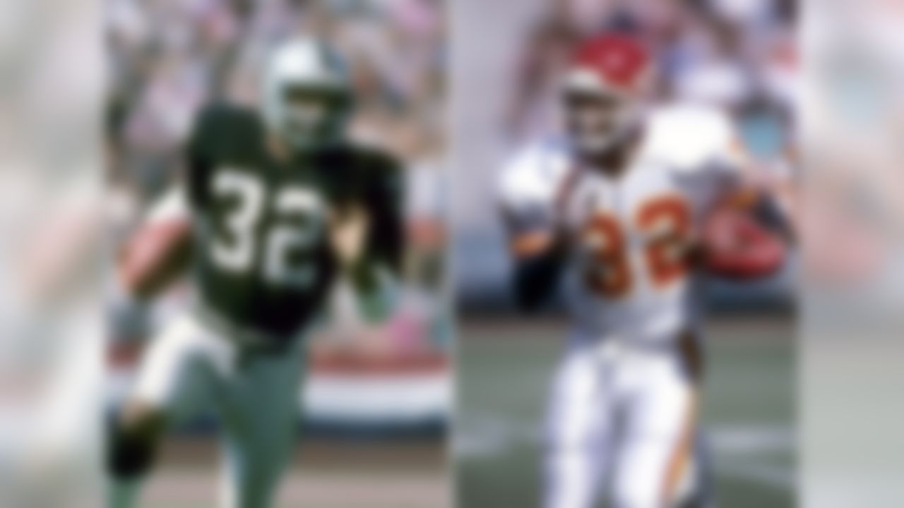Allen still remains to this day one of the most popular players in Raiders history. A Heisman Trophy-winning tailback at USC, Allen jumped immediately to the Los Angeles Raiders, who would win a Super Bowl in 1983. Yet, for reasons undisclosed, Allen fell out of favor with owner Al Davis and the relationship never thawed. Allen joined the Chiefs. Those Monday night games with Allen running wild on the field and Davis' steely gaze looking down were some of the most riveting NFL moments of the 1990s.