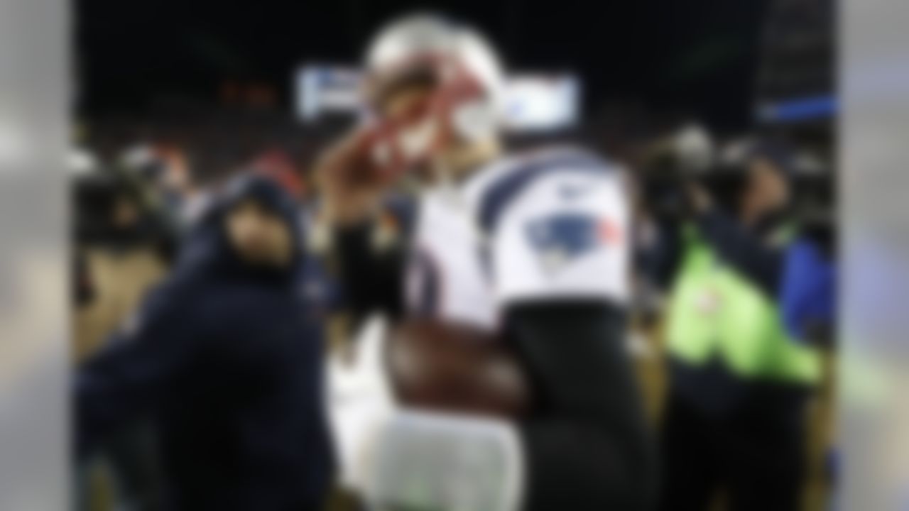 New England Patriots quarterback Tom Brady (12) is seen after an NFL football game, Sunday, Dec. 18, 2016, in Denver. The Patriots defeated the Broncos, 16-3. (Ryan Kang/NFL)