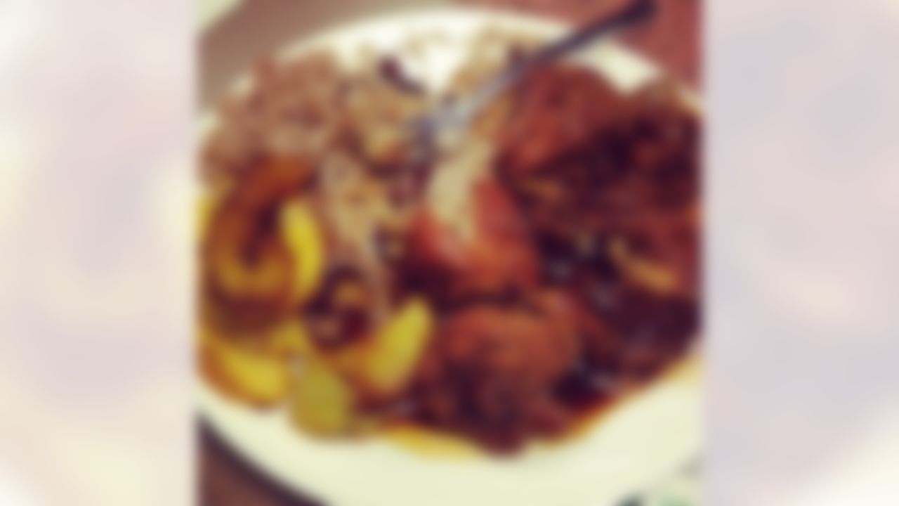 "Rice-and-beans, plantains and stew chicken. And every time I eat it, all you see at the end are bones. At first I was like, "fruit [plantains] with rice and beans and chicken?!" But when you're eating it, it all goes together."  (Von Miller/Special to NFL.com)