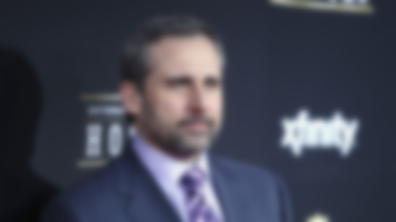 Actor Steve Carrell walks the red carpet before the NFL Honors awards show at the Mahalia Jackson Theatre on Saturday, February 2, 2013 in New Orleans, LA.