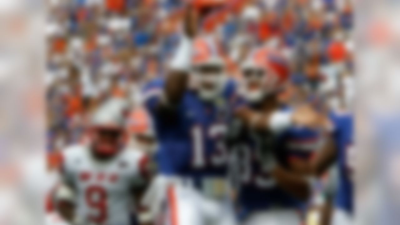 Best in class: Florida's 2006 recruits - led by Tim Tebow, Brandon Spikes  and Percy Harvin - may be