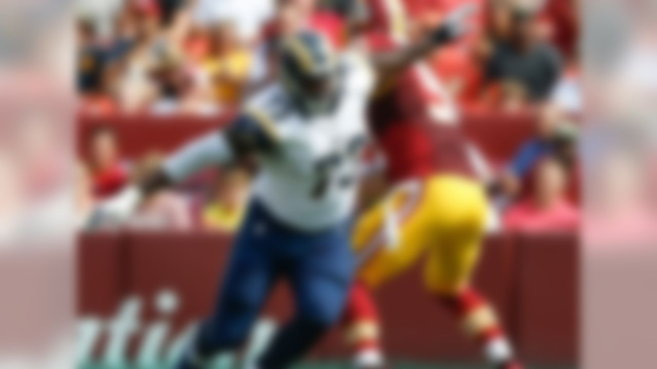 Drafted: Second overall by the Rams in 2014.
I thought Robinson was going to be a great pro, but now I'm not as sure. He's had problems with pass protection; he doesn't have good pass protection skills or balance. But I think you can coach that. It'll be interesting to see how he does in 2016. I think he got better as the 2015 season wore on.