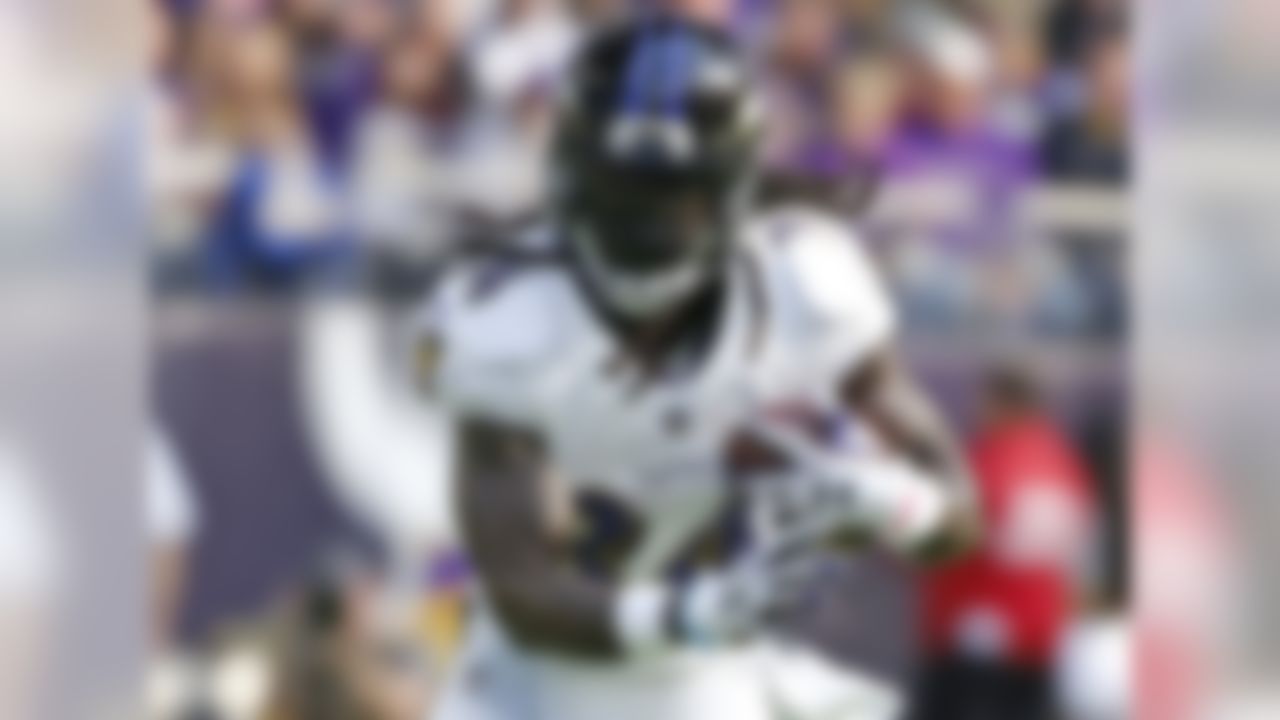Alex Collins appeared in this space before, but despite looking like the better runner every time he touched the ball, he couldn't usurp Javorius Allen in touches or playing time. That changed on Thursday night against the Dolphins as Collins delivered a phenomenal performance (20 touches, 143 yards) in which he beat out Allen in playing time (31 plays to 30) as well. Allen fumbled at the goal line, too, which could lead to a further increase in playing time for Collins. With favorable matchups on the horizon (at Packers, Texans, Lions) Collins could be a huge factor in the fantasy playoff push. I'd be aggressive with waiver priority and FAAB spend on Collins as we're running out of time to make the most of those assets anyway. (Percent owned: 5.5, FAAB suggestion: 40-50 percent)