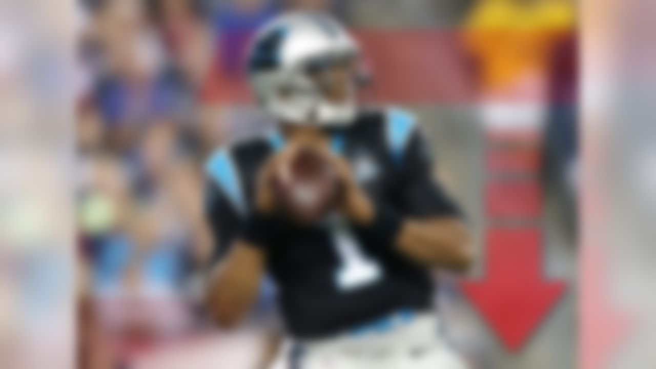Newton is working his way back from a rib injury and offseason ankle surgery, and although he took all of his usual reps in practice on Friday, head coach Ron Rivera called Cam a "game-time decision." While yes, that means he could play, it's not exactly a ringing endorsement for Ace Boogie's health. Monitor Newton's situation closely leading up to game time, and make sure you have a capable backup (Carson Palmer could be great in a spot start).