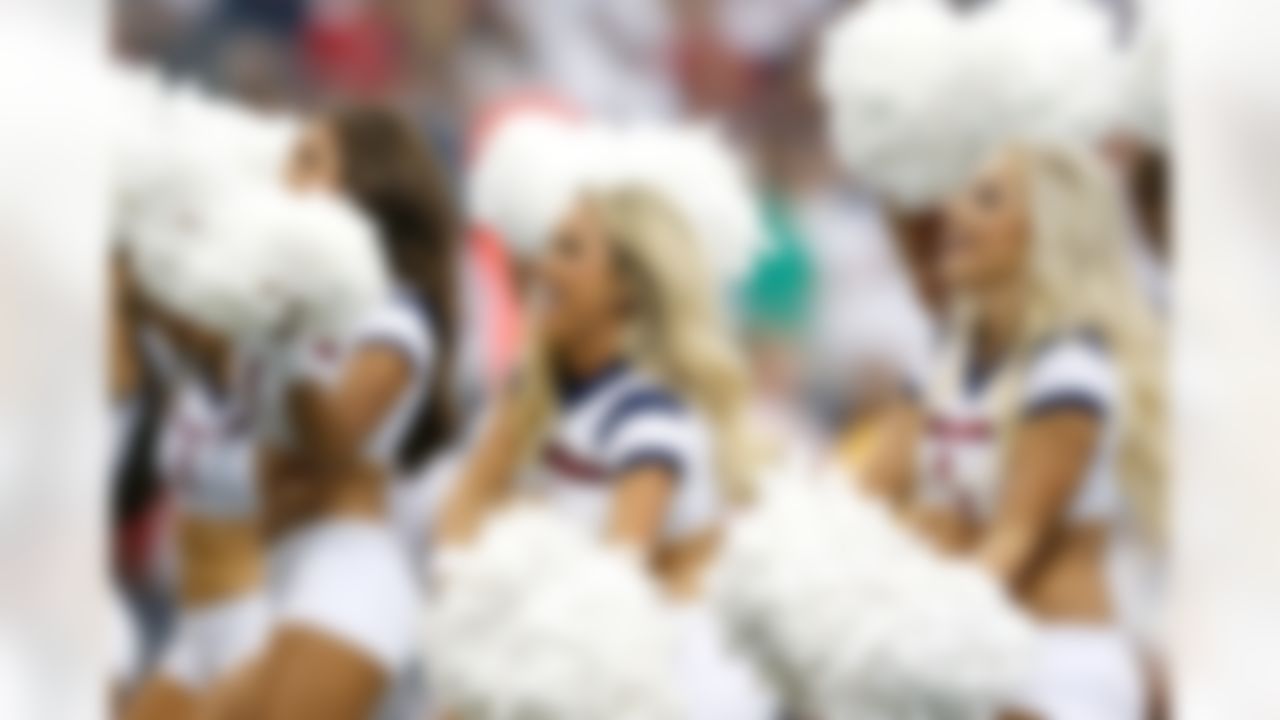 Houston Texans cheerleaders perform during an NFL football game against the Washington Redskins at NRG Stadium on Sunday, September 7, 2014 in Houston, Texas. (Aaron M. Sprecher/NFL)