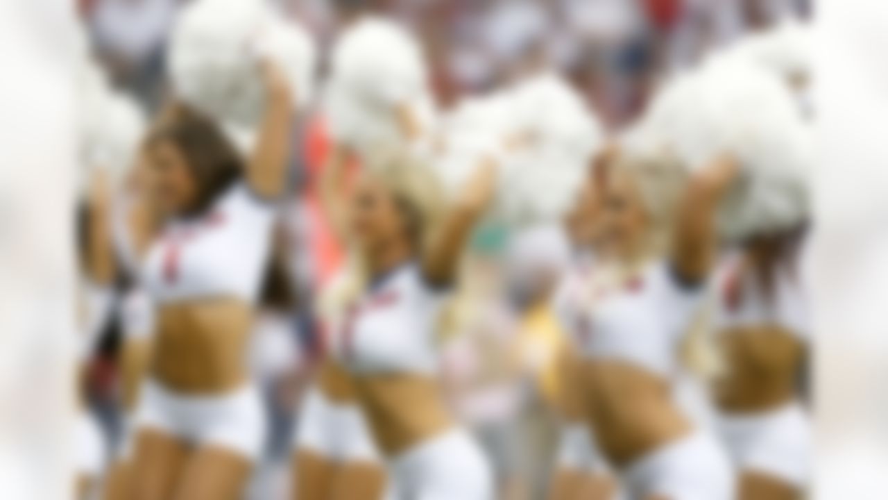 Houston Texans cheerleaders perform during an NFL football game against the Washington Redskins at NRG Stadium on Sunday, September 7, 2014 in Houston, Texas. (Aaron M. Sprecher/NFL)