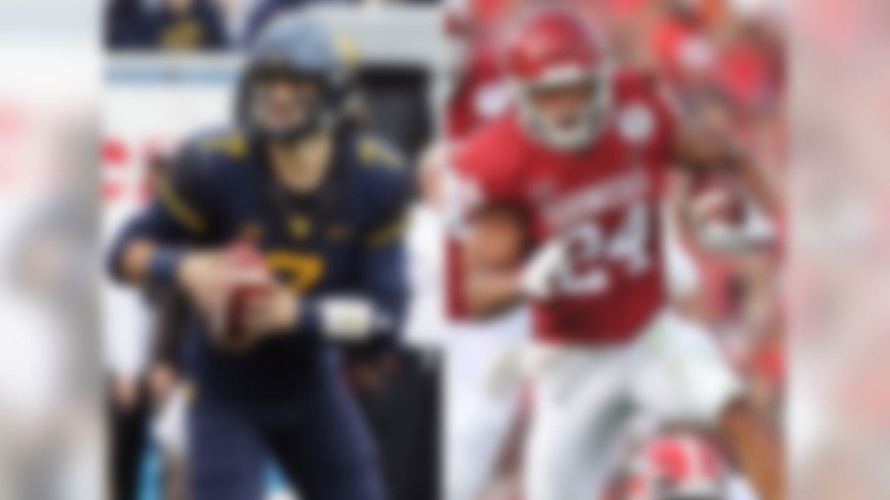 Matchup to watch: Oklahoma WR Marquise Brown vs. West Virginia CB Hakeem Bailey.
The offensive firepower that will take the field here foretells a classic Big 12 shootout. The host Mountaineers will feature one of the most prolific pass combinations in the nation in Heisman Trophy contender Will Grier at QB, and WR David Sills V. The Sooners have a star RB in Rodney Anderson, who was unstoppable over the second half of last season. QB Kyler Murray, who is expected to replace Baker Mayfield, is a dynamic athlete, although his pro baseball future makes his status as a draft prospect unclear. He's signed as a first-round MLB pick with the Oakland A's, but intends to direct the Sooners offense this fall.