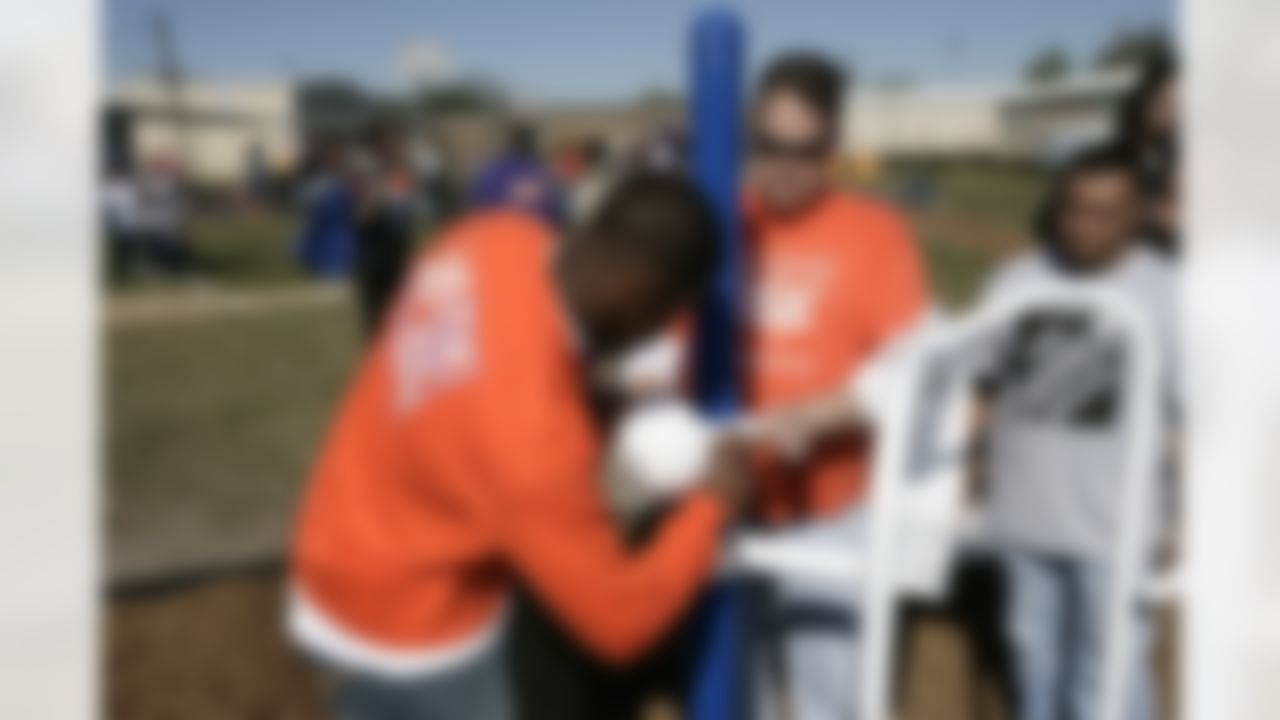 The Home Depot NFL NMVP Programs honors Houston Texans Wide Receiver Andre Johnson. (Photo by Andrew Coppley)