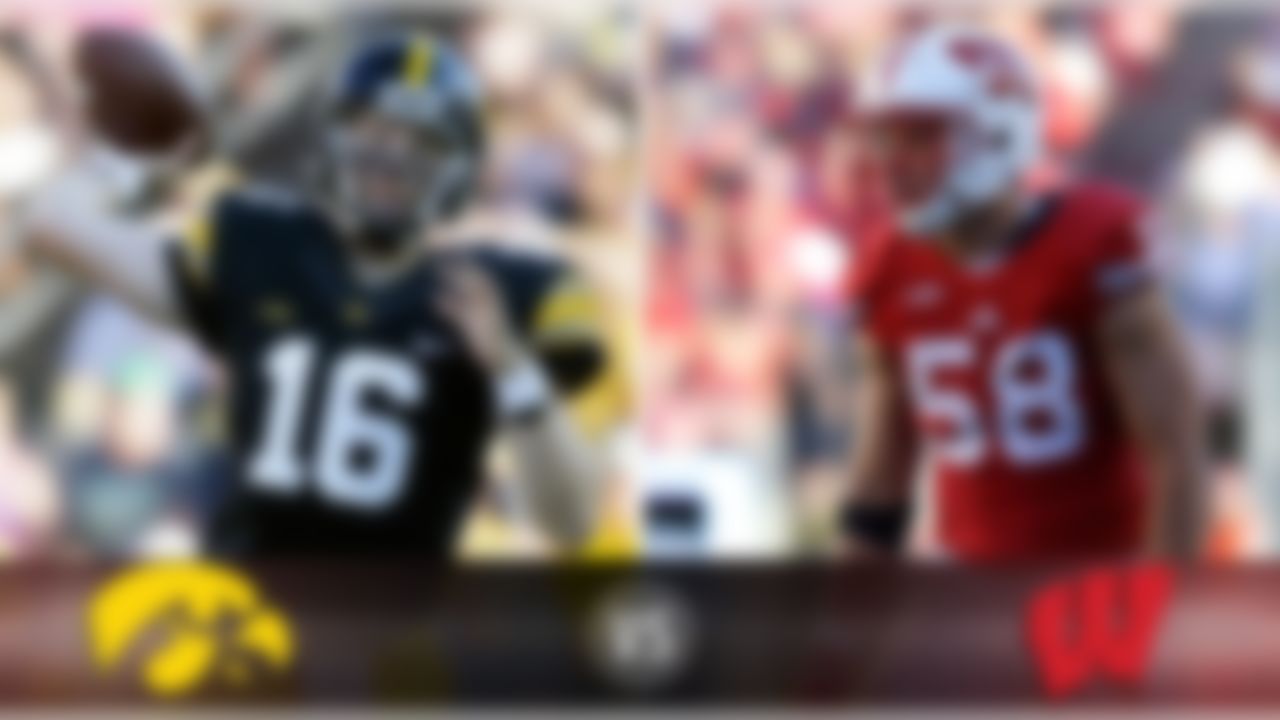 Details:  Saturday, Noon ET, ESPN
What's at stake? Entering with a combined 7-1 record, it's the Big Ten opener for both schools and, for new Wisconsin coach Paul Chryst, a chance to endear himself to Badgers fans in his first conference home game. Iowa would like to recapture the Heartland Trophy for the first time since 2009.
Matchup to watch:  Iowa QB C.J. Beathard vs. Wisconsin LB Joe Schobert
Game picks: 
Brandt: Wisconsin, 21-17
Brooks: Wisconsin, 27-26
Davis: Wisconsin, 27-20
Goodbread: Wisconsin, 20-13
Jeremiah: Wisconsin, 28-21
Reuter: Wisconsin, 24-17
Zierlein: Iowa, 24-20