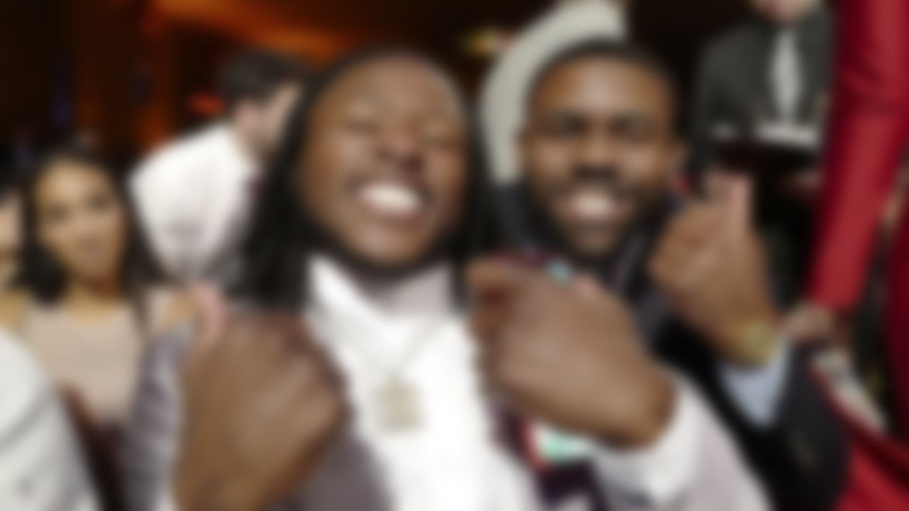 New Orleans Saints running back Alvin Kamara (41) and running back Mark Ingram (22) during the NFL Honors awards show, Saturday, Feb. 2, 2019 in Atlanta.