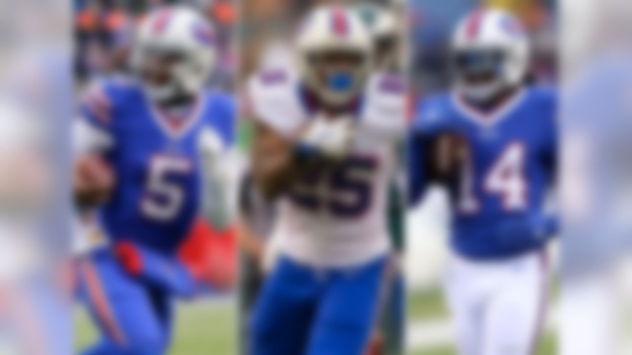 Previous rank: No. 20
In case you've forgotten, most of the experts once strongly believed Watkins, drafted fourth overall in 2014, was better at playing football than Odell Beckham Jr., who was drafted 12th overall. That said, this isn't Sam Bowie over Michael Jordan in '84 (at least as long as Watkins' foot is fully healed from surgery): Watkins took a back seat to no one in the second half of 2015, thanks in part to having one of the NFL's best deep-ball passers in Taylor, who himself was equal parts dynamic and efficient in his first go-'round as a starter (99.4 passer rating, 20 TDs, 6 INTs, 568 rushing yards in 14 games). Shady is still one of the better runners around -- and among the prettiest to watch ever -- but the injuries are a drag.