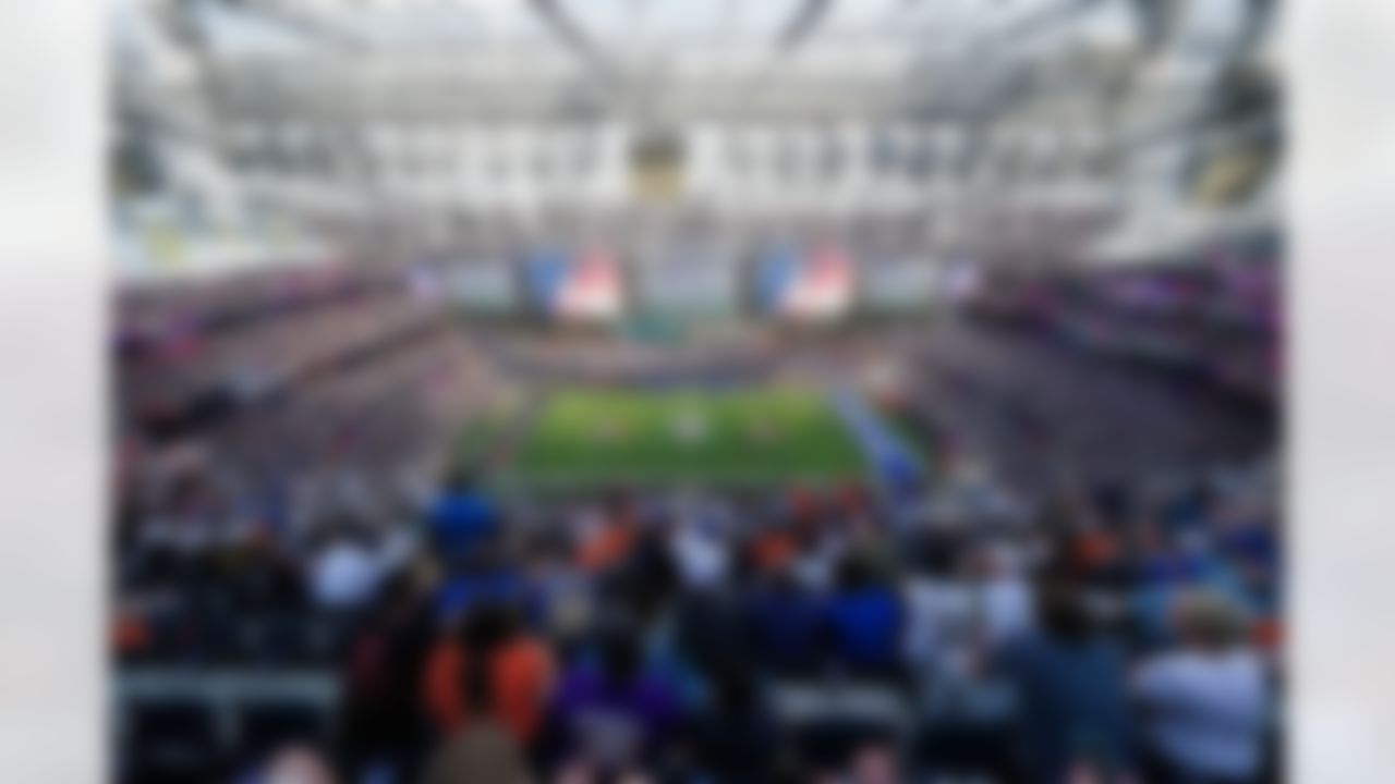 A wide view of SoFi Stadium prior to Super Bowl LVI on Sunday, February 13, 2022 in Inglewood, California.