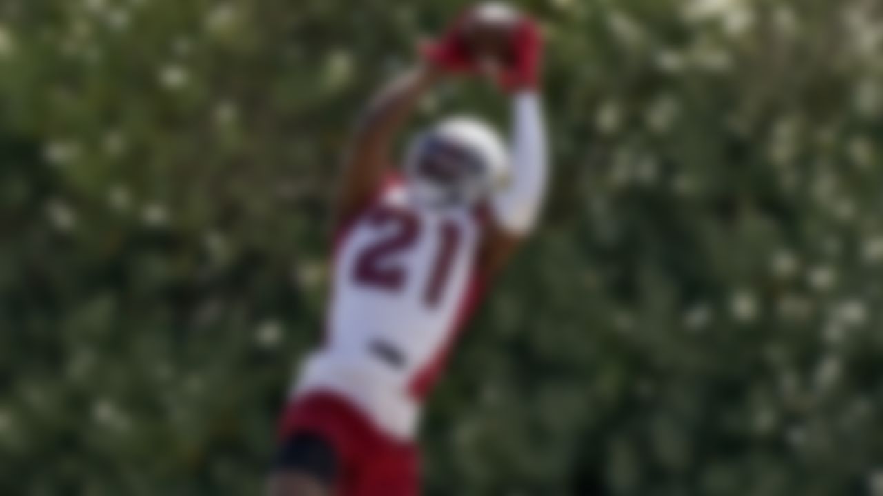 Arizona Cardinals cornerback Malcolm Butler (21) runs drills during an NFL football minicamp, Tuesday, June 8, 2021, in Tempe, Ariz.