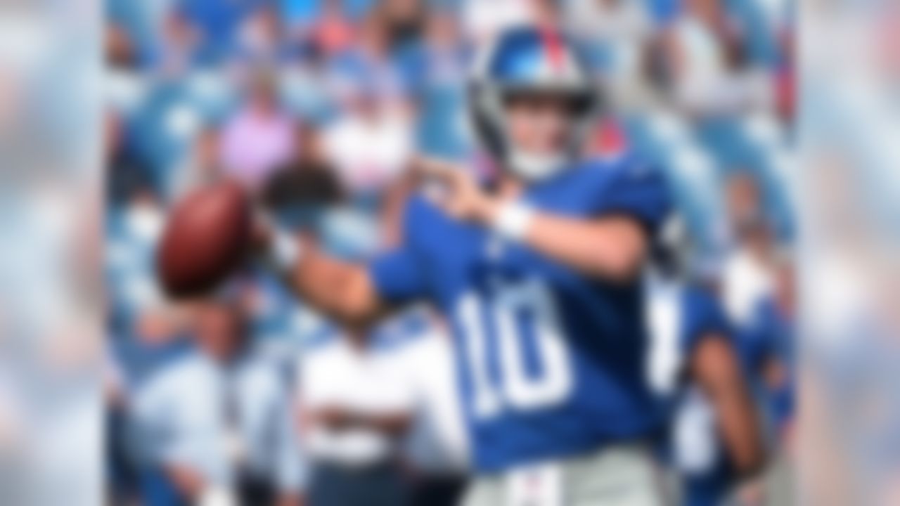 This is the year for Eli. If ever he is going to prove himself as the "elite" QB his supporters claim he is, 2016 is the time. New York has a better defense, meaning Manning won't be compensating. He's been highly effective in Ben McAdoo's offense over the last two years. Victor Cruz is back in the fold (we think), Odell Beckham Jr. is a stud and rookie Sterling Shepard is garnering plenty of buzz entering this season. Tom Brady is out four games, Cam Newton could come back to Earth a bit, so ... Why not?