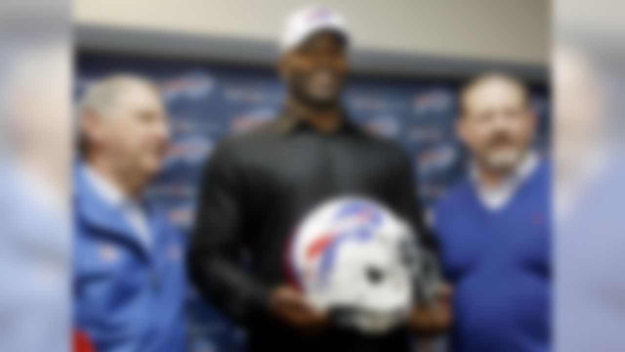 Big names really do want to play for Buffalo! A ton of folks were talking up the Bills as a playoff team after spending huge money on Mario Williams in free agency. The team also added Mark Anderson from New England, and brought back Stevie Johnson on a big money deal.  

What they were saying at the time: From ESPN's free agency "Winners and losers" article: 

"This is where perception comes into play in a positive way. Signing the best free agent on defense is a big win for a franchise that has struggled for more than a decade. The $100 million contract given to defensive end Mario Williams placed the Bills back on the map. Bills general manager Buddy Nix proved to be a good salesman. The Chicago Bears, Atlanta Falcons and Seattle Seahawks couldn't -- and didn't even try to -- match or challenge the Bills."