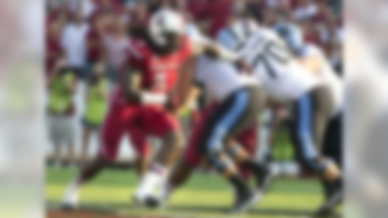 Clowney is a no-brainer selection for this team. He has the size (6-6, 266), length and explosiveness to take over a game.Projection: Top-three pick.