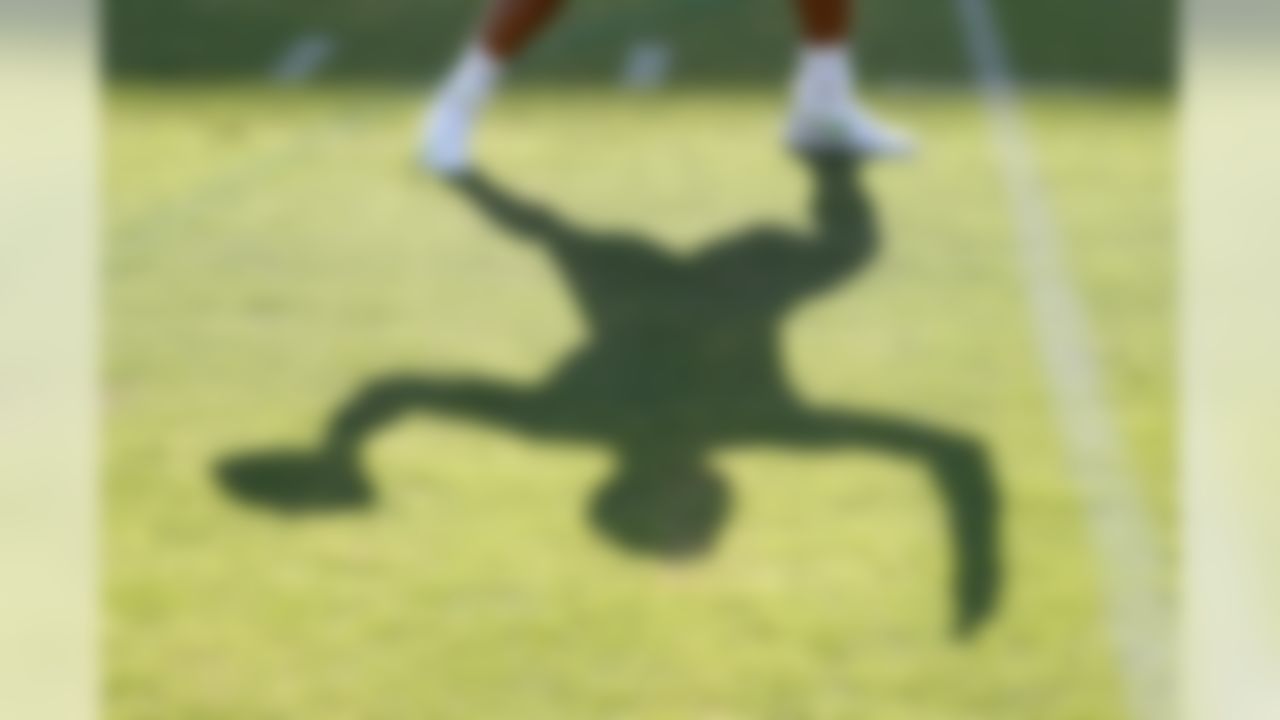 Seattle Seahawks quarterback Russell Wilson (3) shadow before during an NFL preseason game against the Los Angeles Chargers on Saturday, Aug. 18, 2018 in Carson, Calif. (Ric Tapia/NFL)