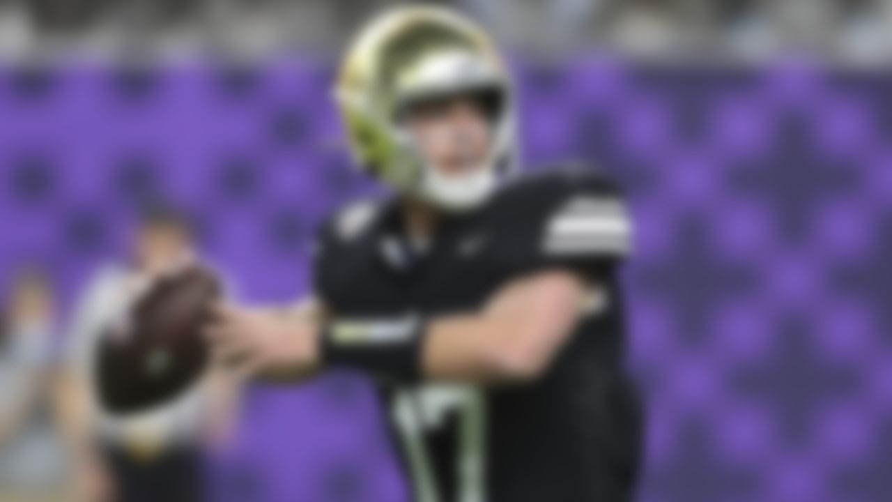 West quarterback Jack Coan, of Notre Dame, (17) looks to pass the ball in Las Vegas, Thursday, Feb. 3, 2022.
