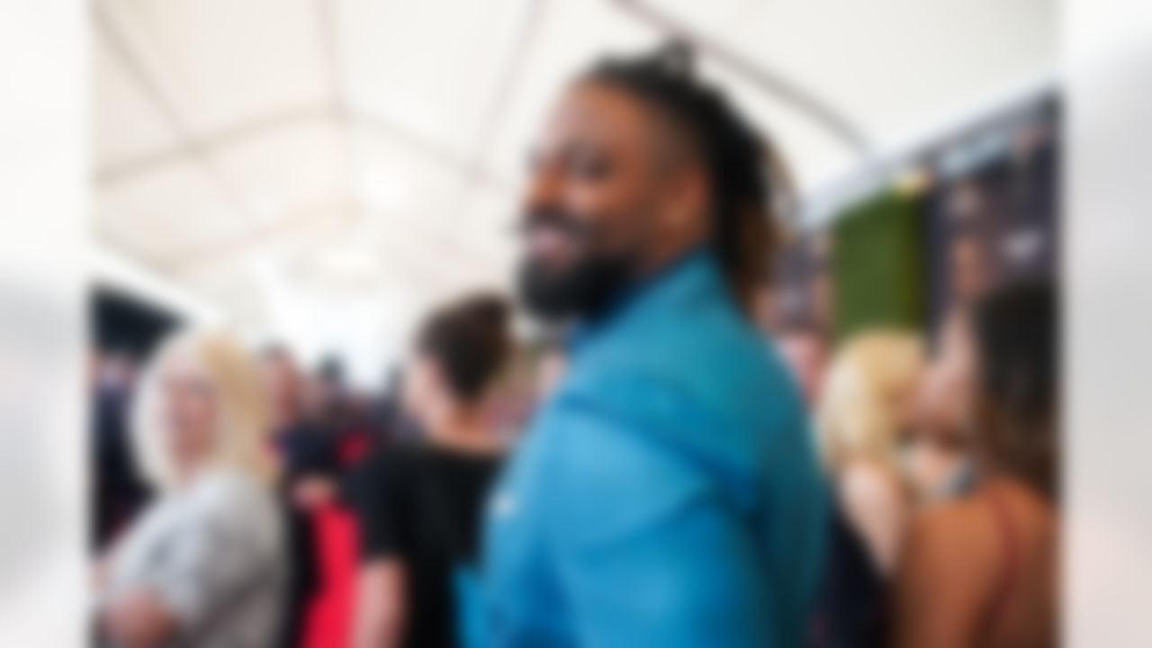 New Orleans Saints defensive end Cameron Jordan (94) on the red carpet during the 9th Annual NFL Honors awards show, Saturday, Feb. 1, 2020 in Miami.