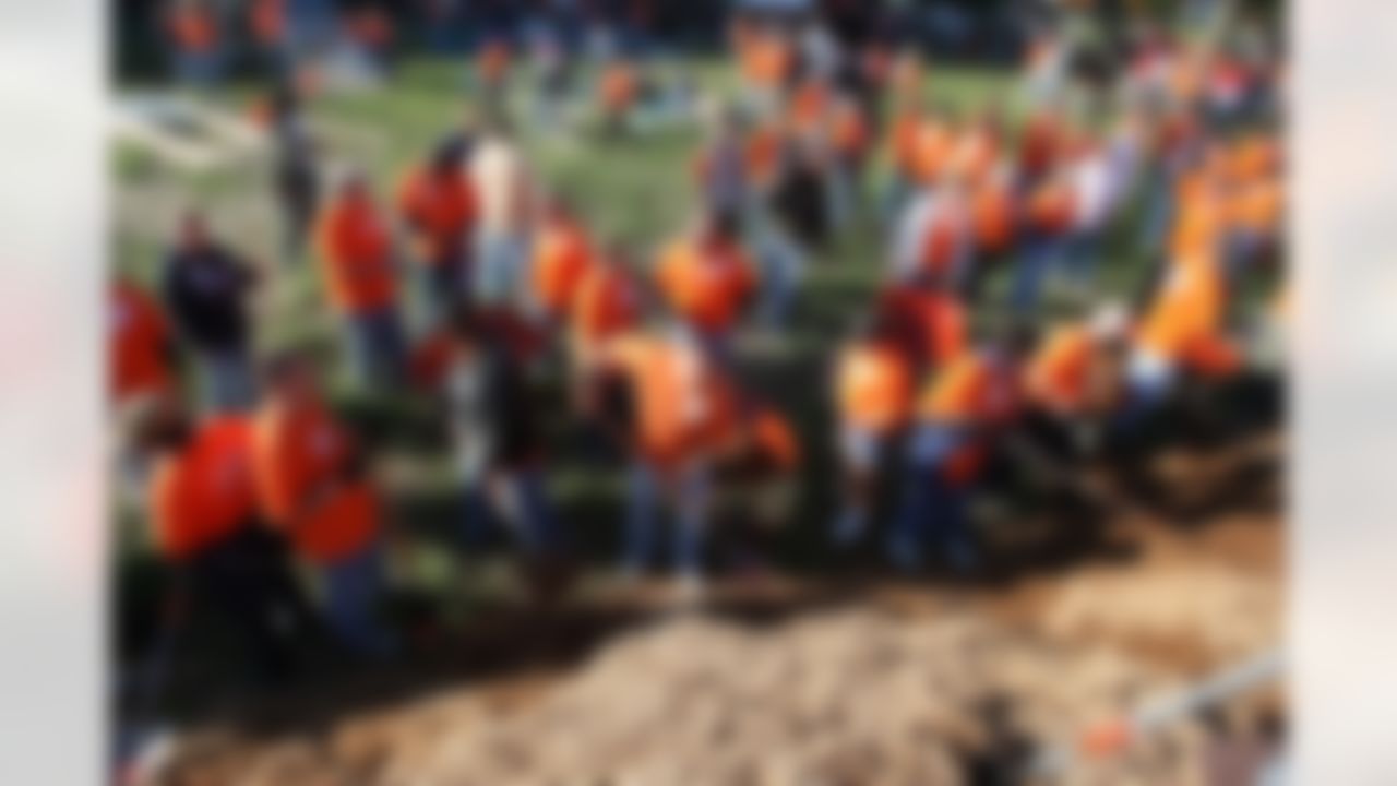 The Home Depot associates digging in deep to make a difference in Detroit. (Photo by Tom Copeland/Home Depot)