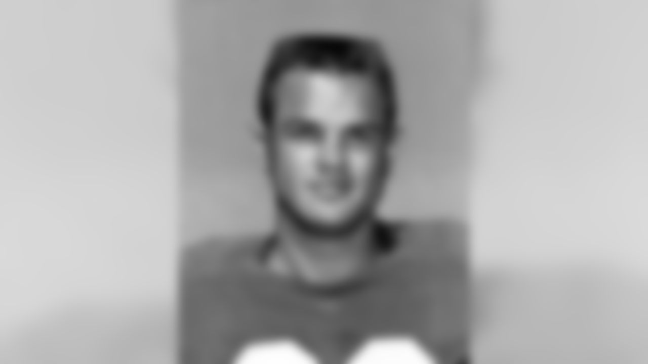 Detroit Lions Hall of Fame safety and punter Yale Lary (28) poses for a headshot in Detroit, 1960s. (Associated Press)