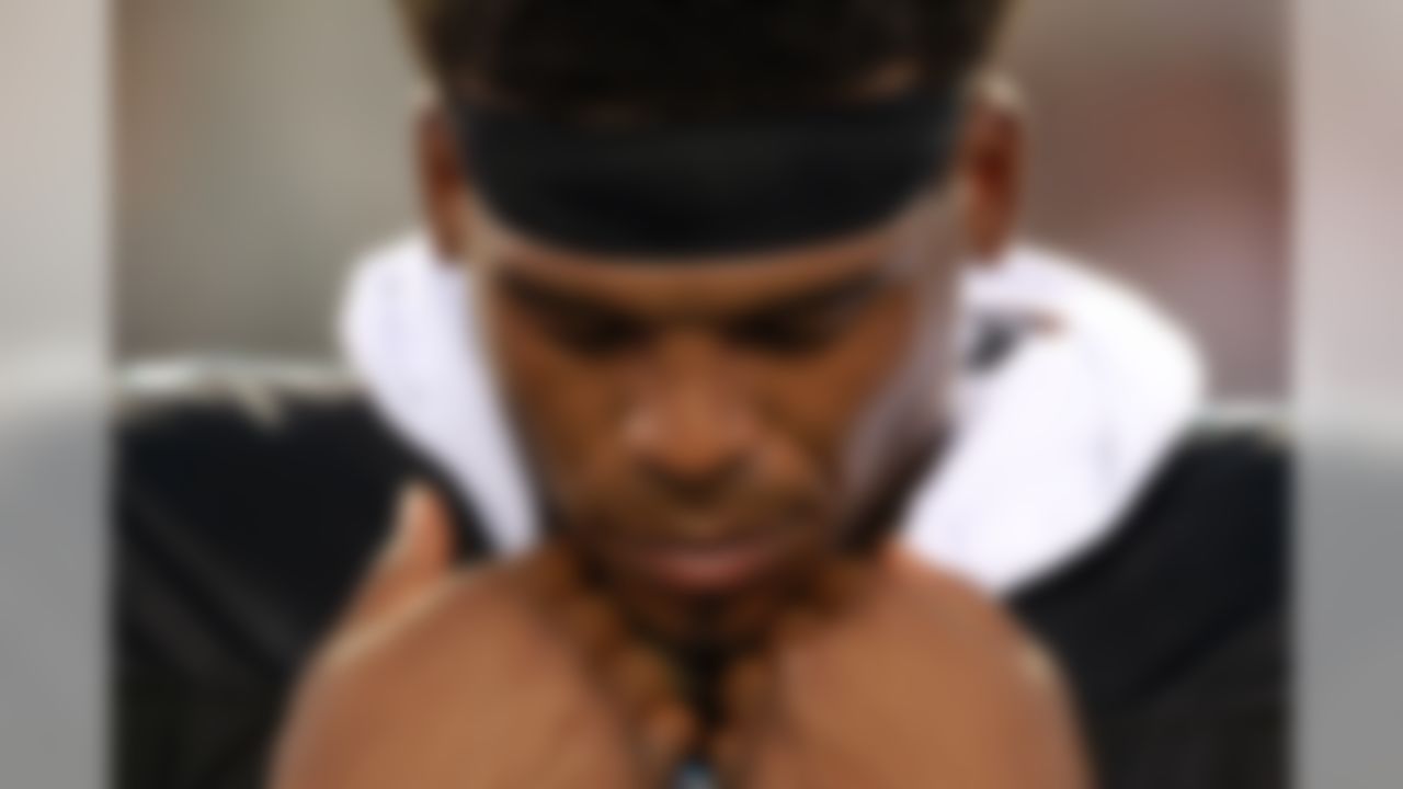 Carolina Panthers quarterback Cam Newton (1) during an NFL football game against the Jacksonville Jaguars at EverBank Field, Thursday, August 24, 2017 in Jacksonville, Fla.  The Panthers defeated the Jaguars 24-23. (Perry Knotts/NFL)