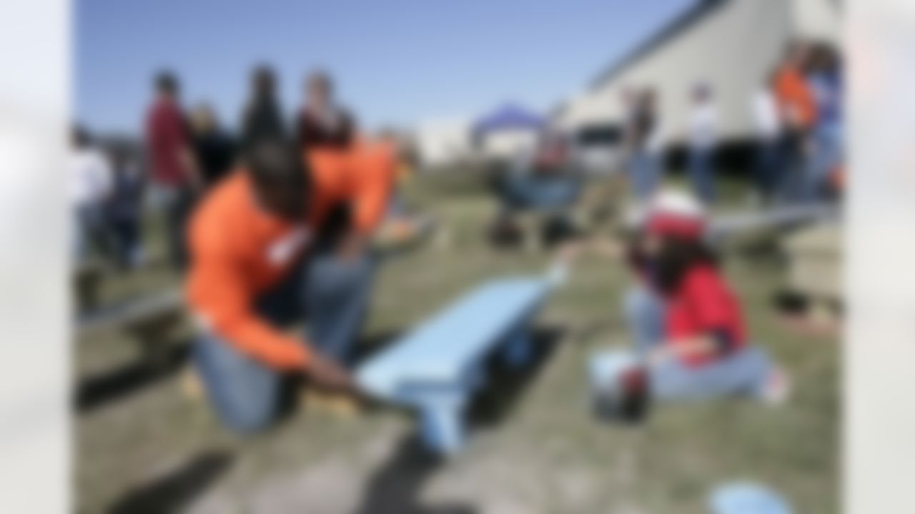 The Home Depot NFL NMVP Programs honors Houston Texans Wide Receiver Andre Johnson. (Photo by Andrew Coppley)