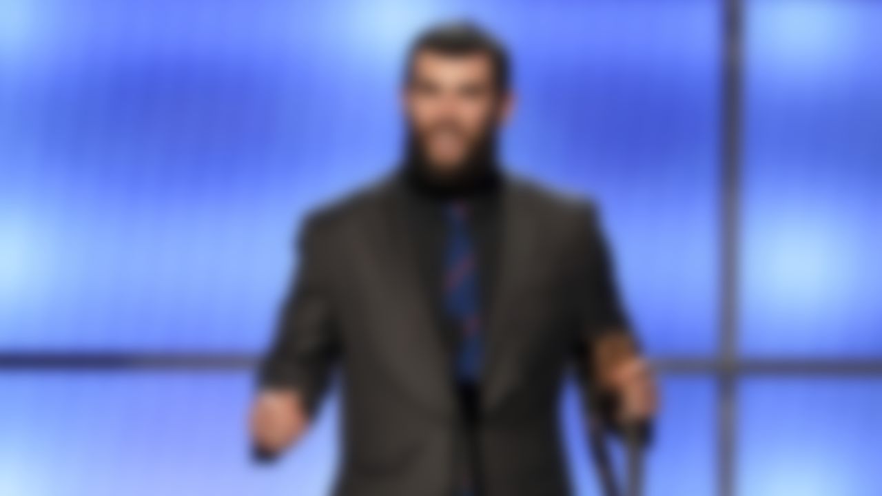 Andrew Luck during the NFL Honors awards show, Saturday, Feb. 2, 2019 in Atlanta.