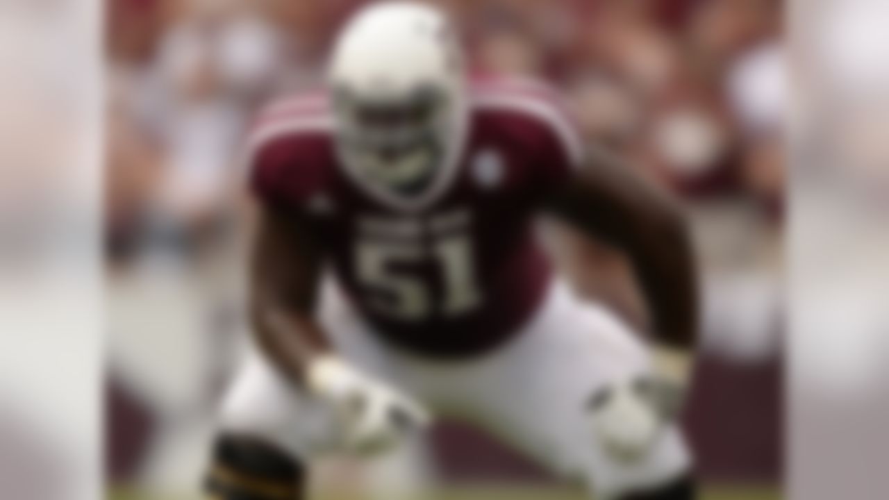 Particulars: 6-4, 325, senior
Buzz: He might be in a pass-first, shotgun offense that calls for more pass blocking than run blocking, but Harrison plays with the edge of a guy who blocks for a Power-I scheme. With 30 career starts under his belt, he's as experienced as anyone on the Aggies' line, which will be one of the best in college football once again. Soft-spoken off the field, Harrison is all business on it.