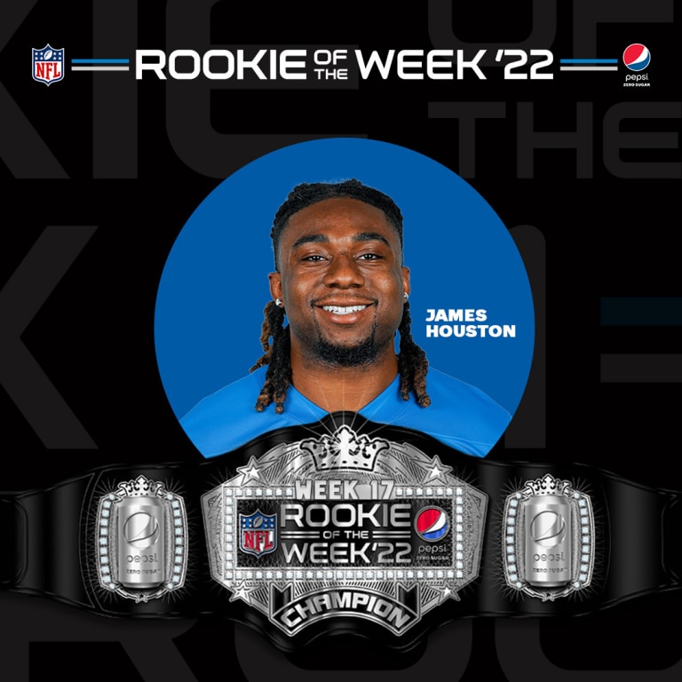 James Houston nominated for Rookie of the Week for Week 12