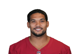 Arizona Cardinals running back James Conner bursts through left