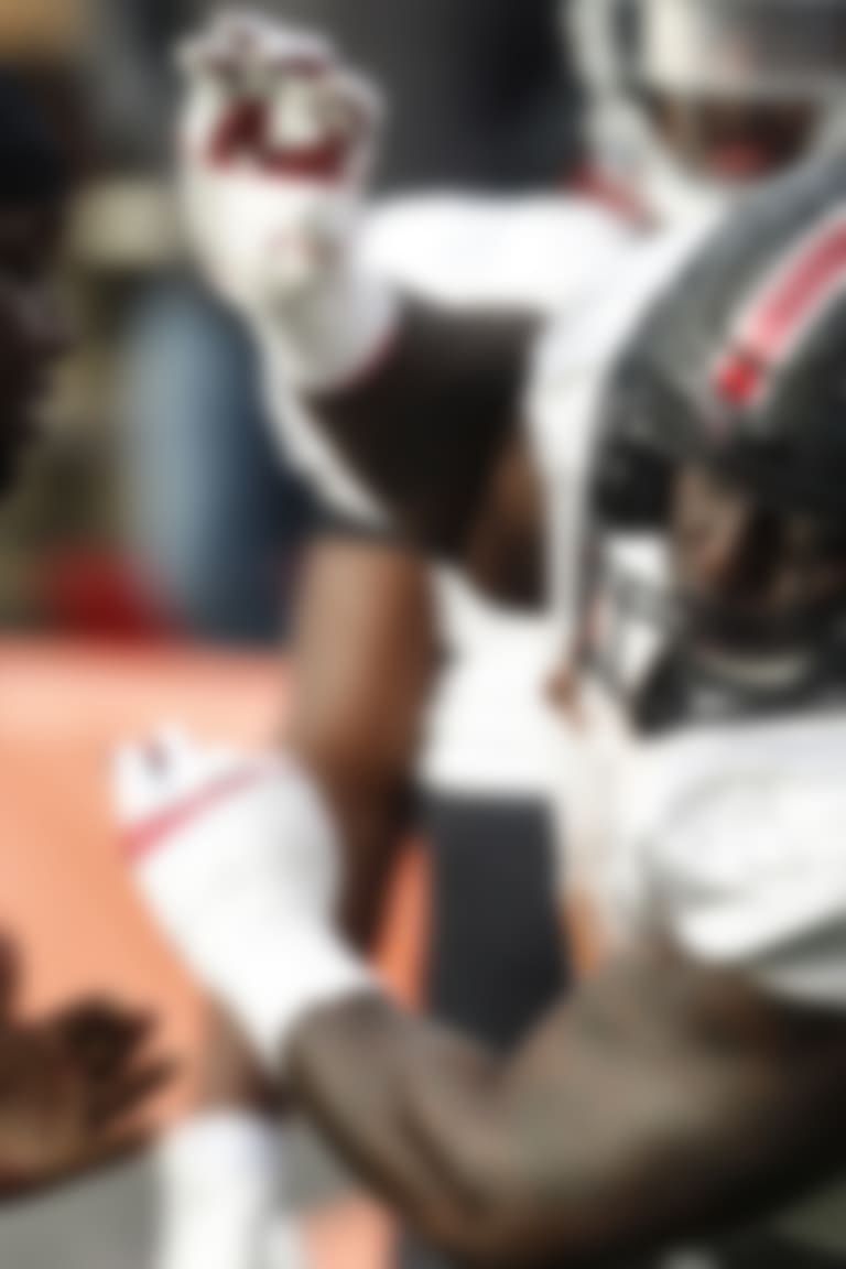 South Carolina's Javon Kinlaw of the South squad runs drills during practice for the Senior Bowl Wednesday, Jan. 22, 2020, in Mobile, Ala. (AP Photo/Butch Dill)