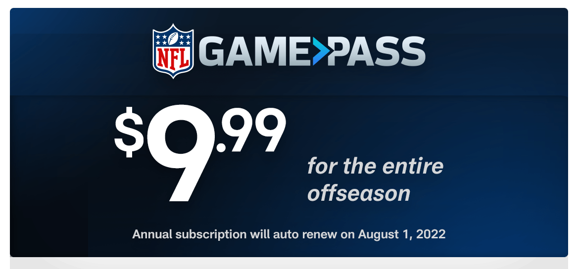 NFL Game Pass Watch NFL Game Replays NFL