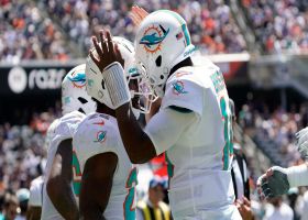 Jacoby Brissett lobs 23-yard wheel-route TD to Salvon Ahmed